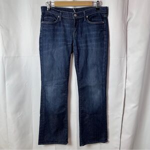 Citizens Of Humanity Dita Dark Blue Boot Cut Jeans - Petite Size 31